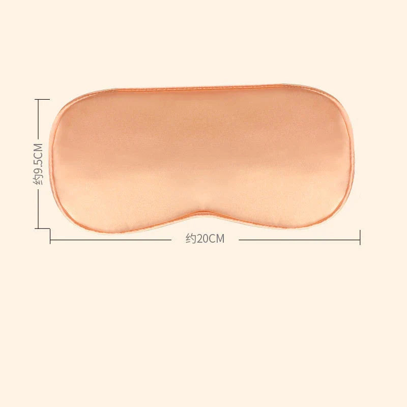 Máscara de Dormir con Compresa Caliente USB de Seda Natural